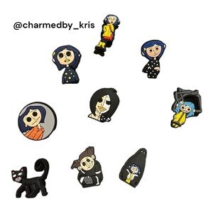 153.  Croc charms - Coraline